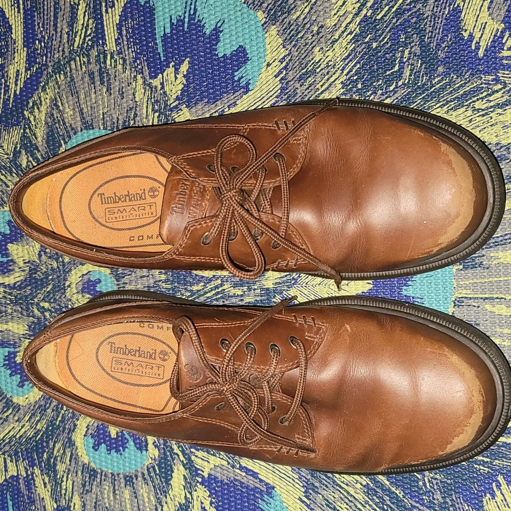 Timberland brown men leather shoes